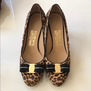 Salvatore Ferragamo calf skin pumps